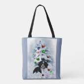 Tote Bag Noël Cavalier King Charles Spaniel (Dos)