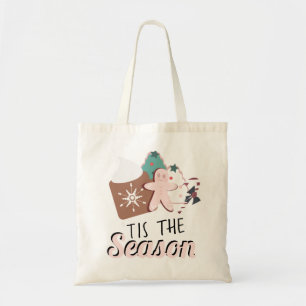 Tote Bag Noël C'est la Saison Cookies Chocolat Chaud  