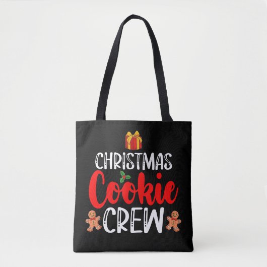 Tote Bag Noël Cookie Équipage famille Pyjamas Noël Fête (Devant)