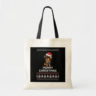 Tote Bag Noël Dachshund