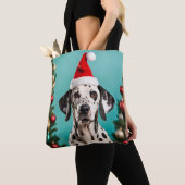 Tote Bag Noël dalmate (De près)