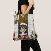 Tote Bag Noël de chien Havanais (De près)