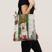 Tote Bag Noël de Chien Shiba Inu (De près)