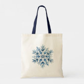 Tote Bag Noël de Flèche de neige Blue Winter (Dos)