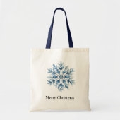 Tote Bag Noël de Flèche de neige Blue Winter (Devant)