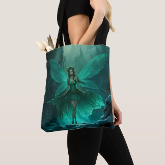 Tote Bag Noël de la forêt d'hiver verte enchantée