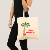 Tote Bag Noël de l'ananas Mele Kalikimaka Palm Tree (Devant (produit))