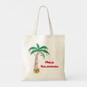 Tote Bag Noël de l'ananas Mele Kalikimaka Palm Tree (Dos)