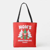 Tote Bag Noël de maman personnalisée (Dos)