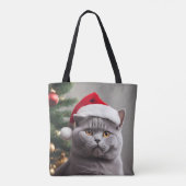 Tote Bag Noël de Shorthair britannique (Dos)