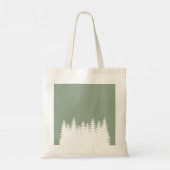Tote Bag Noël des arbres boisés (Dos)