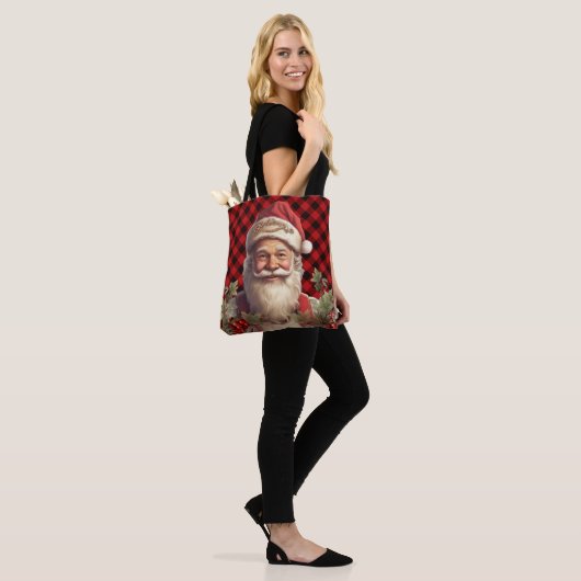 Tote Bag Noël du Père Noël Saint Nicolas (Sur le modèle)
