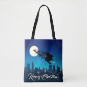 Tote Bag Noël du Père Noël Sleigh (Devant)