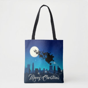 Tote Bag Noël du Père Noël Sleigh