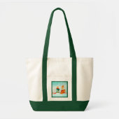 Tote Bag Noël Elf Première Date avec cadre de Parties scint (Devant)