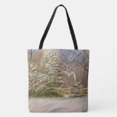 Tote Bag Noël en forêt, par Gary Poling (Devant)