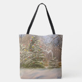Tote Bag Noël en forêt, par Gary Poling (Dos)