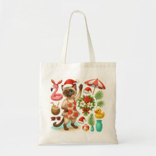Tote Bag Noël en juillet pour la fête de la piscine Amoureu