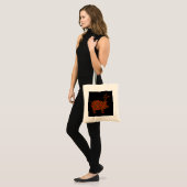 Tote Bag Noël en T-shirt Arkansas avec Razorback Reinde (Devant (modèle))