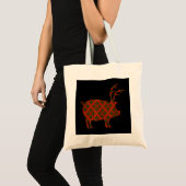 Tote Bag Noël en T-shirt Arkansas avec Razorback Reinde (Devant (produit))