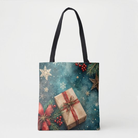 Tote Bag Noël Eve Watercolor Fourre-tout (Devant)