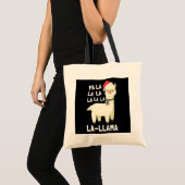 Tote Bag Noël Fa La Llama Essentiel (Devant (produit))