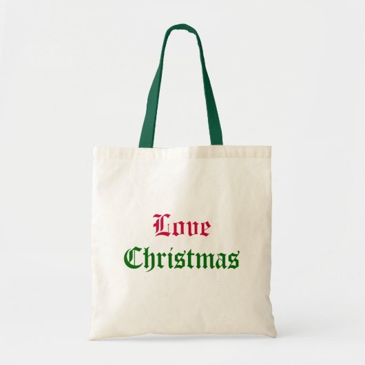 Tote Bag Noël Fourre-tout d'amour (Devant)