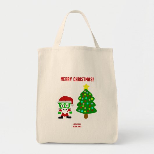 Tote Bag Noël FrankenFromage Épicerie Fourre-tout (Devant)