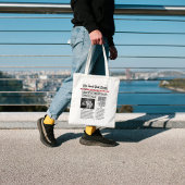 Tote Bag Noël Funny North Pôle Times Journal mignonne