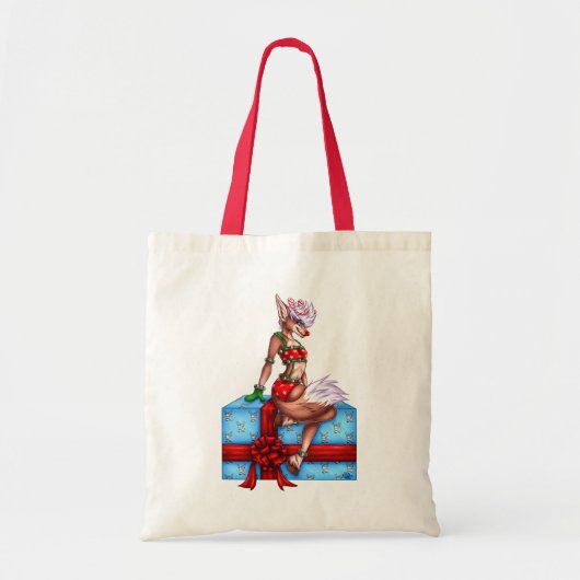 Tote Bag Noël gai de houx (Devant)