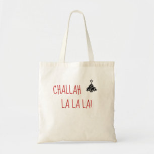 Tote Bag Noël Hanoukka Chrismukkah Challah La La La