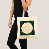 Tote Bag Noël Holly Botanique Verdure Custom from (Devant (produit))