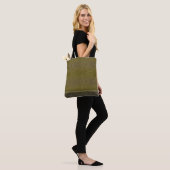 Tote Bag Noël Luxueux Vert & Blanc (Sur le modèle)