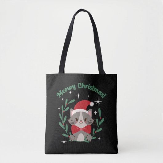 Tote Bag Noël Meowy (Devant)