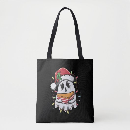 Tote Bag Noël mignon Fantôme Père Noël Fête Noël (Devant)