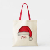 Tote Bag Noël mignon Red Santa Claus Custom (Dos)