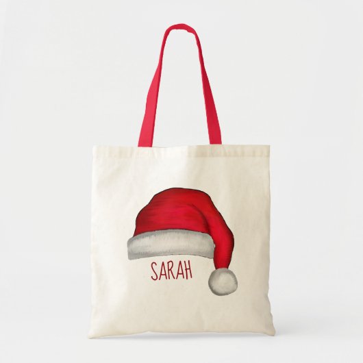 Tote Bag Noël mignon Red Santa Claus Custom (Devant)