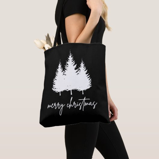 Tote Bag Noël moderne minimaliste (De près)