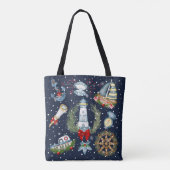 Tote Bag Noël nautique (Dos)