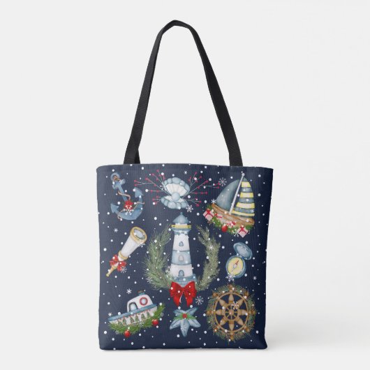 Tote Bag Noël nautique (Dos)