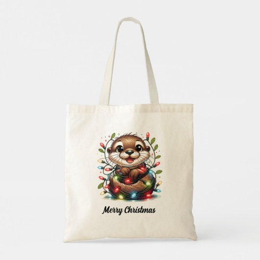 Tote Bag Noël Otter (Dos)
