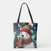 Tote Bag Noël Ours Polaire Capriceux (Dos)
