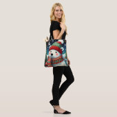 Tote Bag Noël Ours Polaire Capriceux (Sur le modèle)