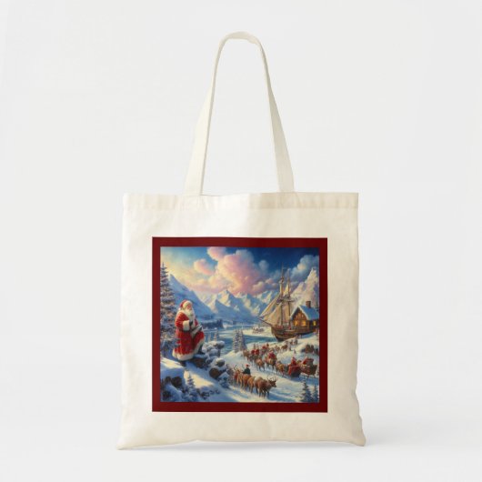 Tote Bag Noël Père Noël 6 (Devant)