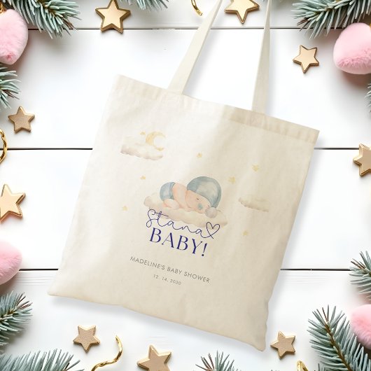 Tote Bag Noël Père Noël Baby Boy Douche