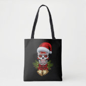 Tote Bag Noël Père Noël Jour Du Crâne Sugar Morts (Devant)