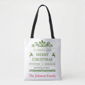 Tote Bag Noël personnalisable (Devant)