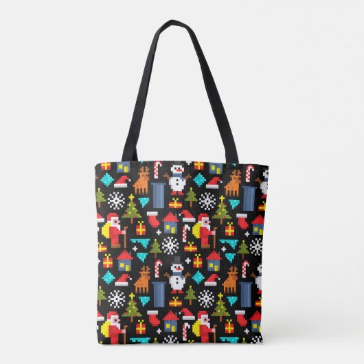 Tote Bag Noël Pixel (Dos)