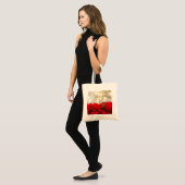 Tote Bag Noël Poinsettia (Devant (modèle))
