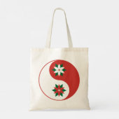 Tote Bag Noël Poinsettia Yin Yang (Dos)